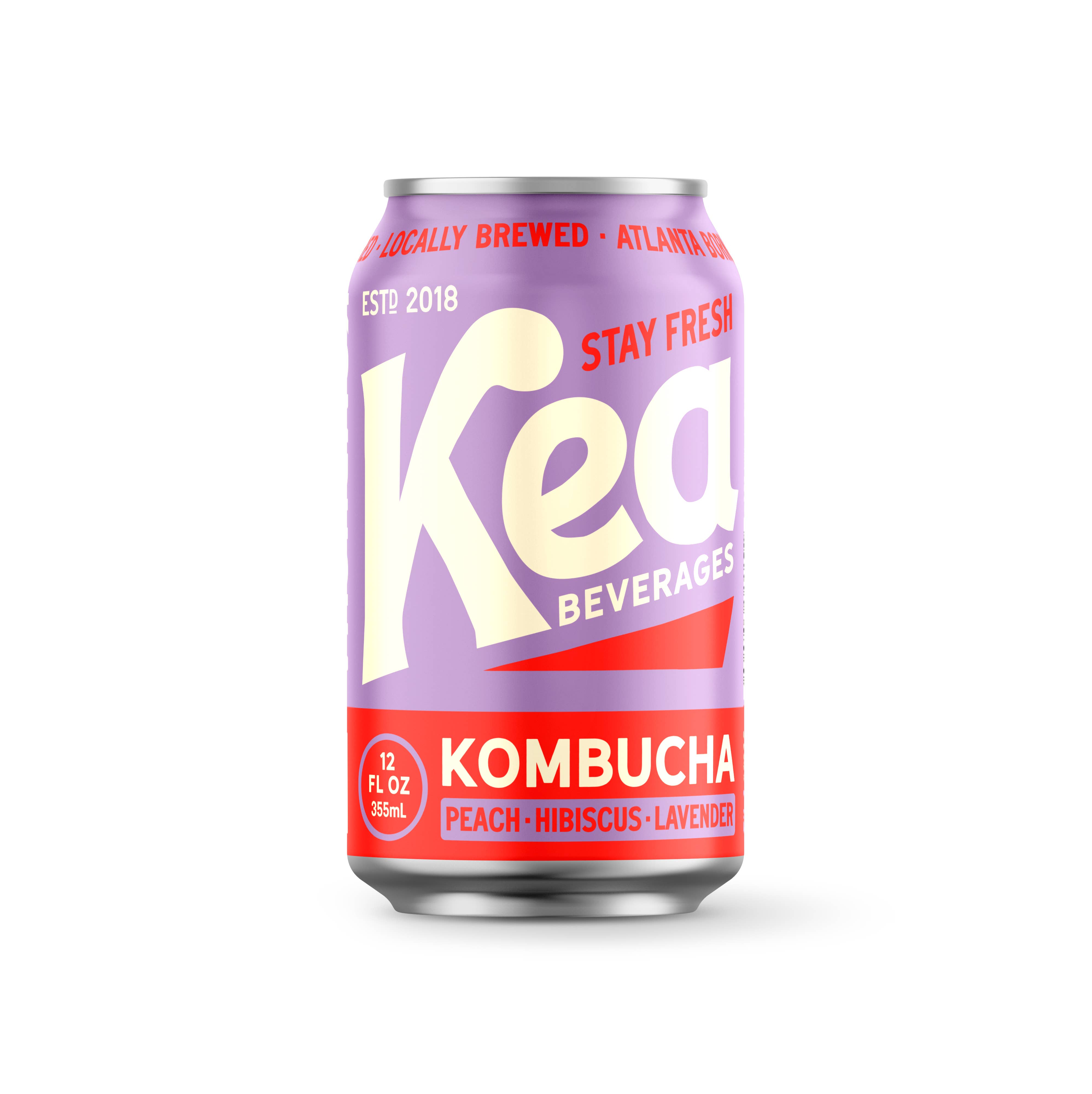 Kea Beverages - Wholesale Kombucha - Peach, Hibiscus, Lavender Kombucha