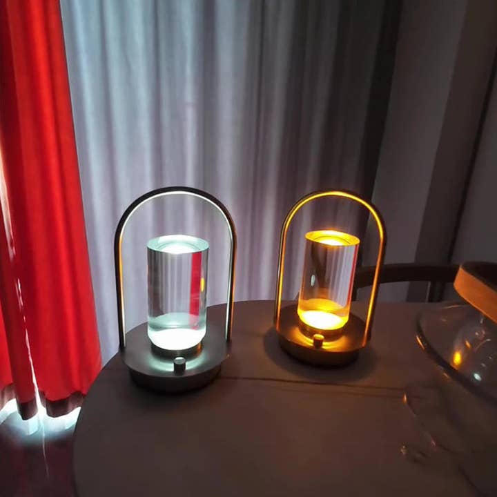 Kiyo Home - Wholesale Accent/Desk Lamp - Portable Crystal Lamp | USB-Rechargeable | Iron + Acrylic7