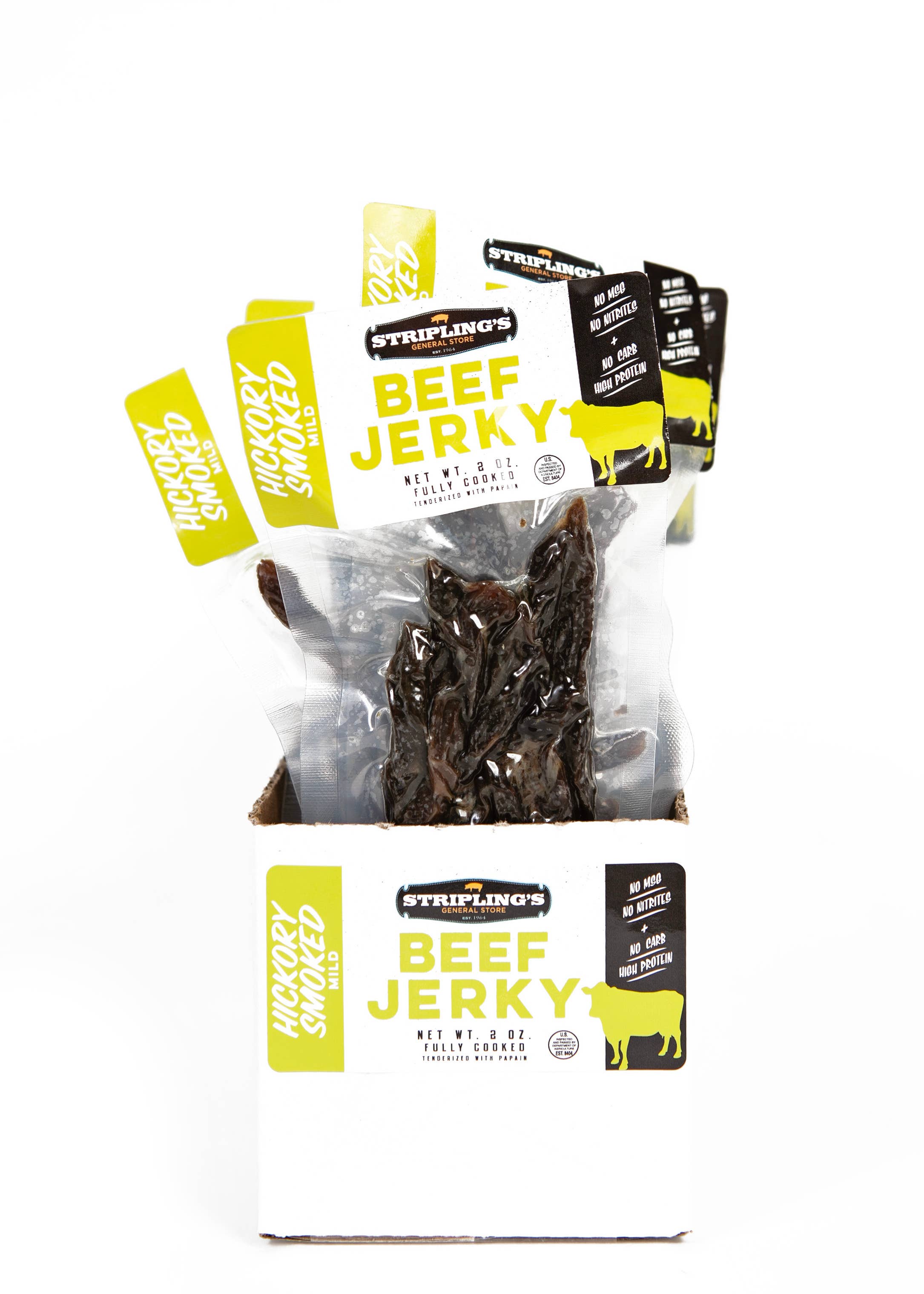 Stripling's General Store - Wholesale Jerky - 4oz Stripling's Beef Jerky - Hickory Smoked1