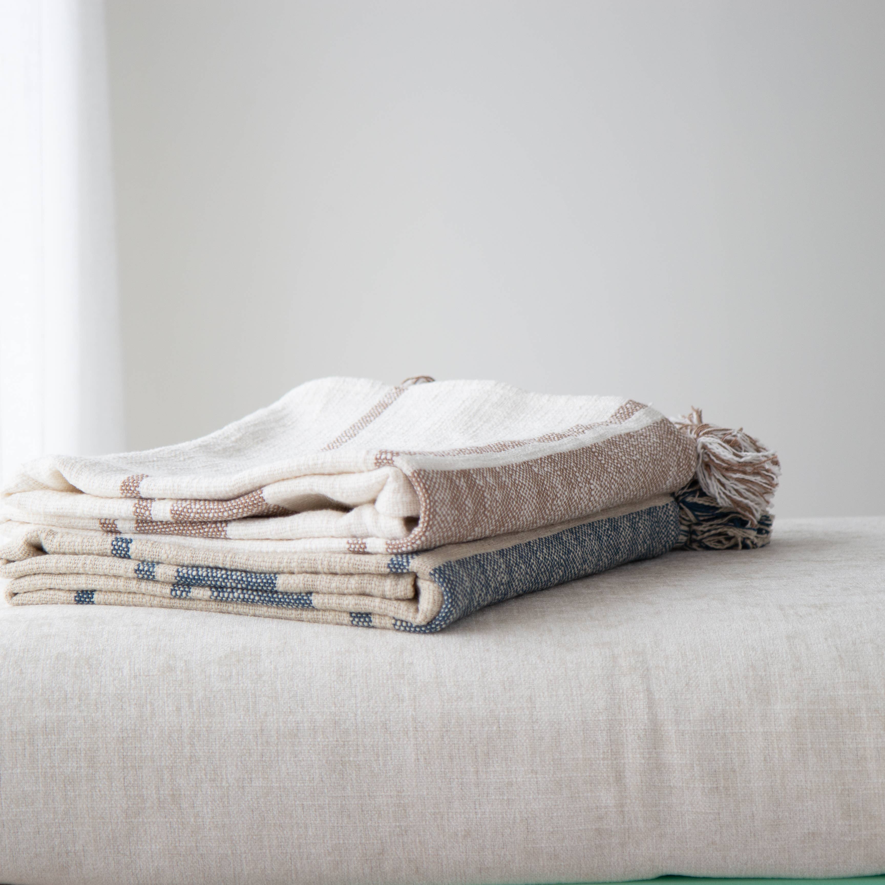 Tajik  Home  LLC - Wholesale Throw Blanket - Rebecca's Grainsack Throw – Classic Vintage-Style Blanket11