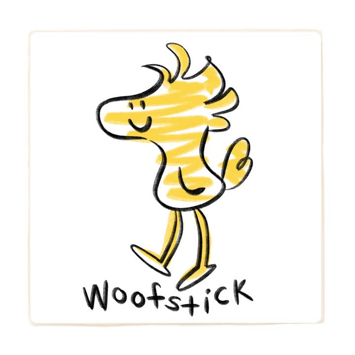 "Woofstick" Parody Coaster for wholesale by Lucky Mfg. Co.