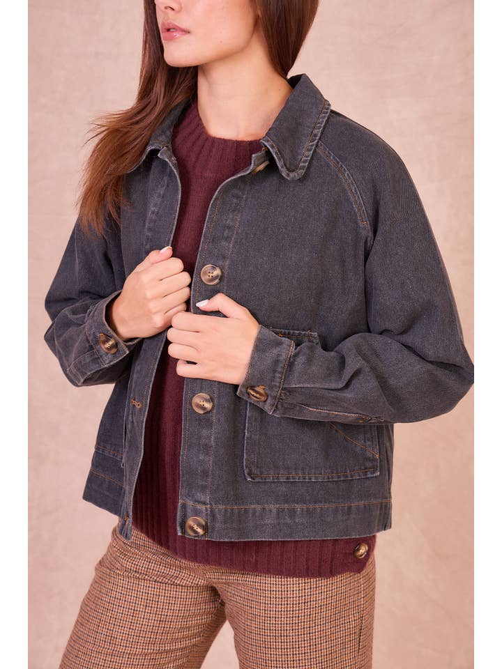 Calie Paris - Wholesale Denim Jacket - Women's - VERSAILLES – 100% Cotton Denim Jacket6