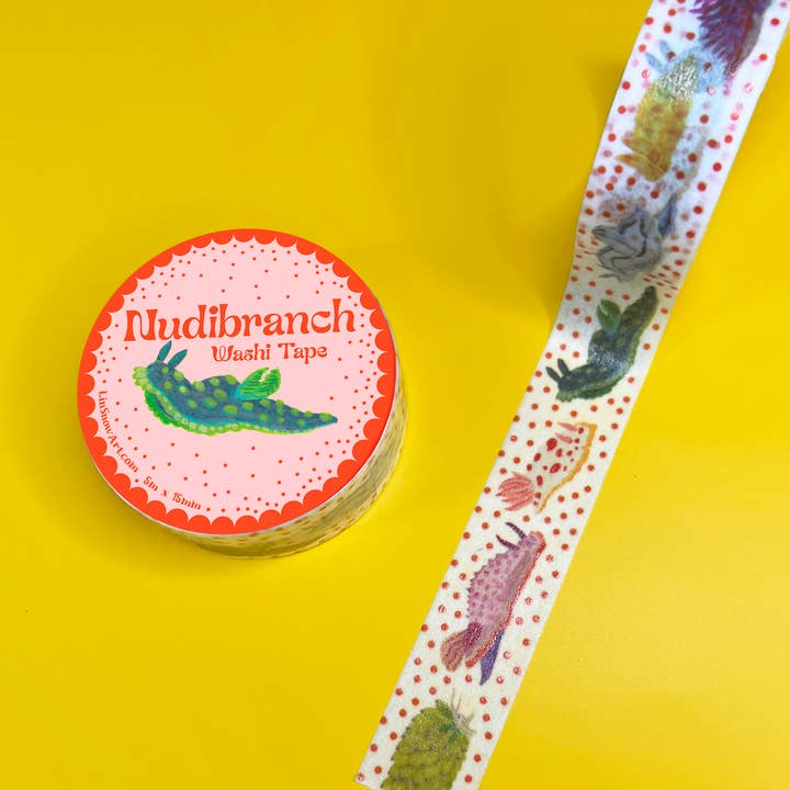 Ruban Washi Nudibranche pour la vente par Lin Snow Art