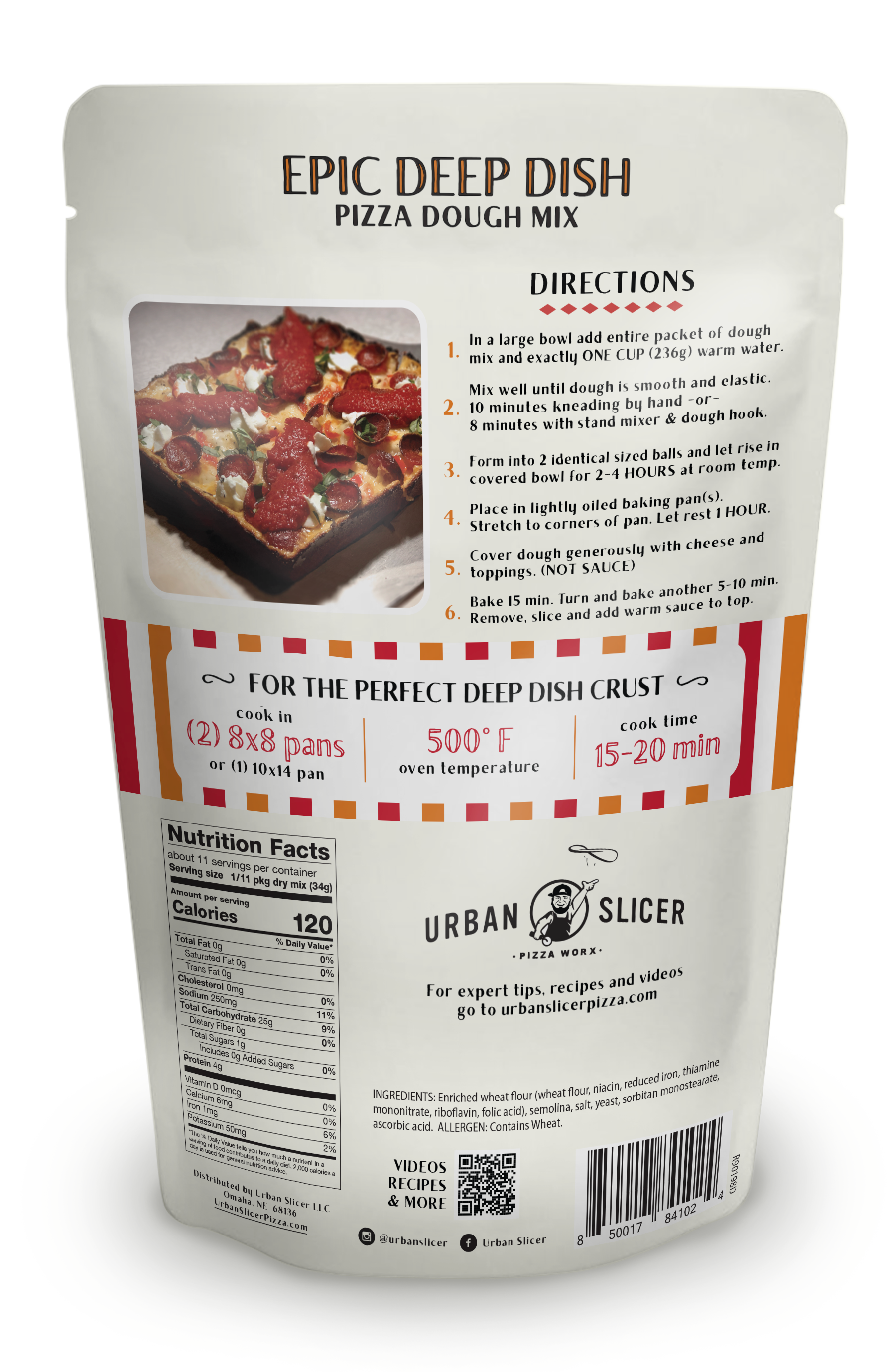 Urban Slicer Pizza Worx - Wholesale Bread Mix - Epic Deep Dish Pizza Dough2