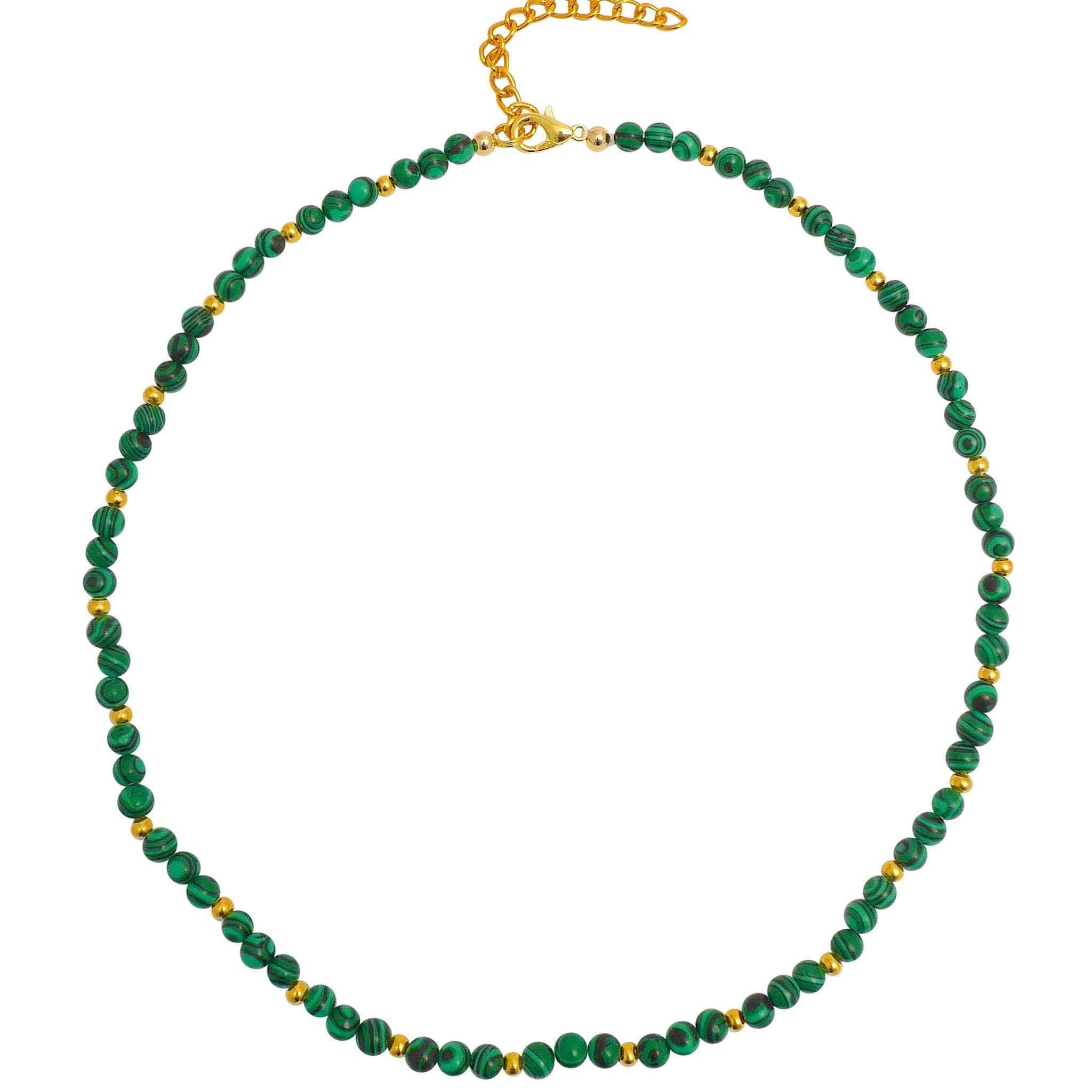 Lotusfeet – wholesale Beaded/pearl necklace – MB211 Malachite Green3