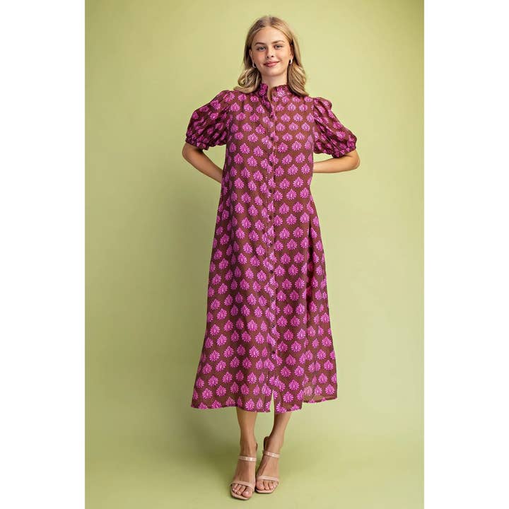 Printed Midi Dress for wholesale by STYLE USA