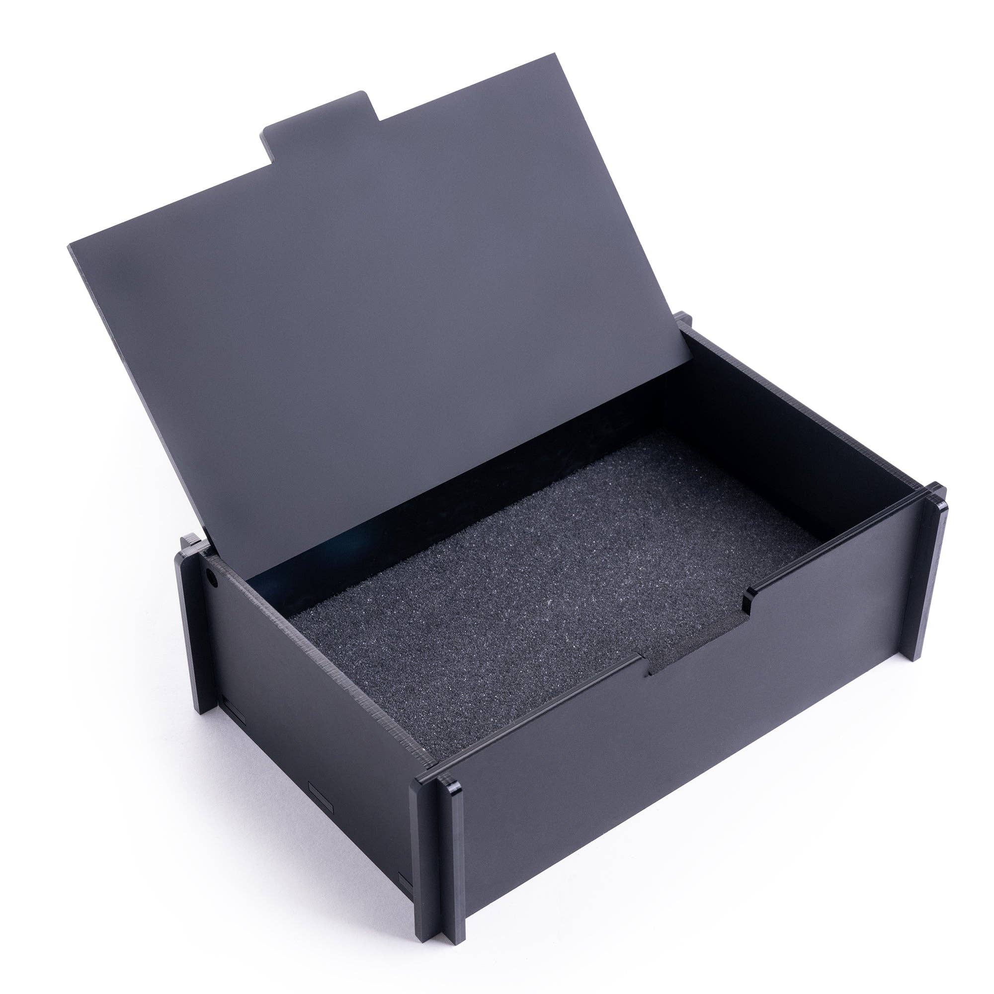 Custom Plugs – wholesale Jewellery box/organiser – Moon Phase Black Acrylic Jewellery Box0