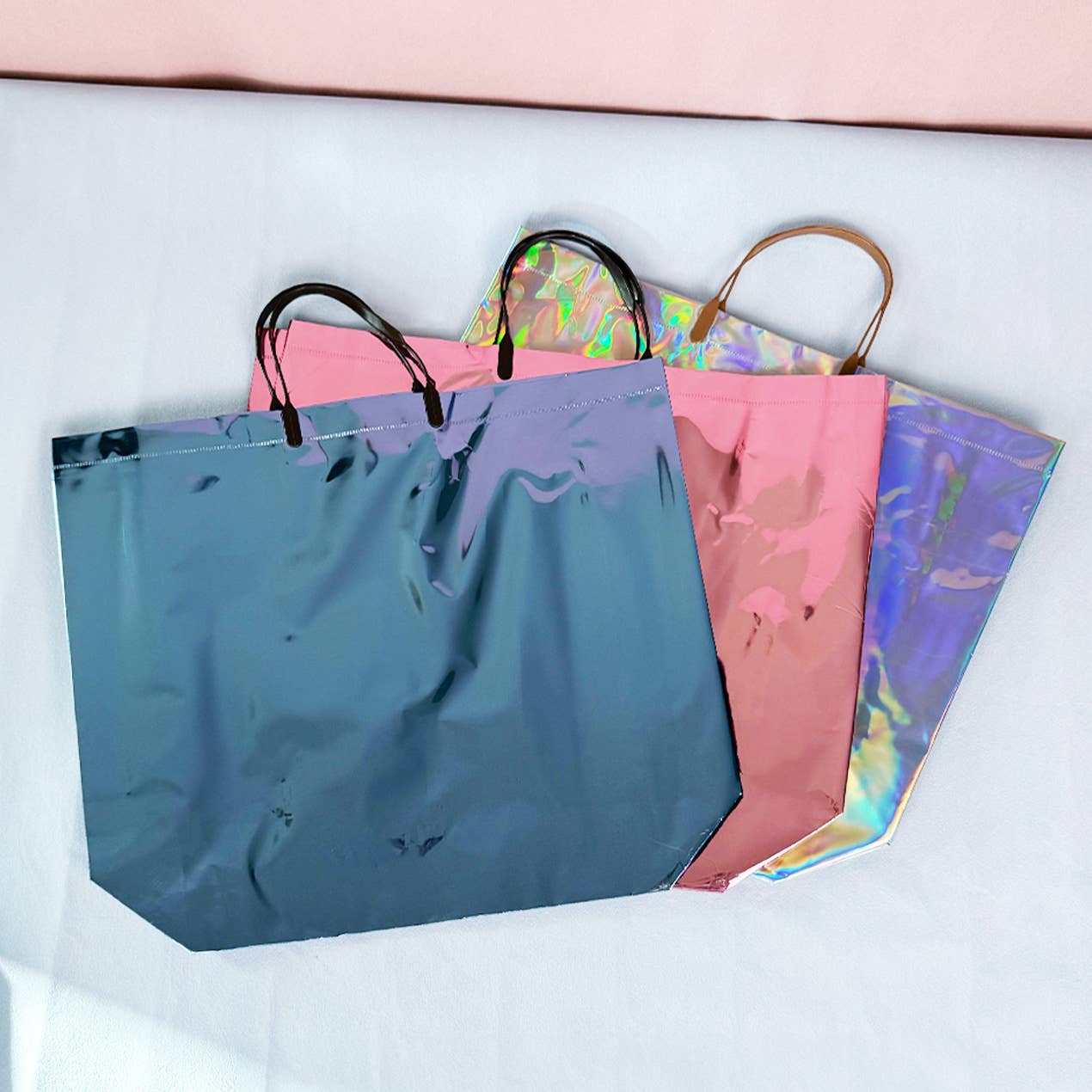 ByHome - Wholesale Gift Bag - 24pcs, Blue Laser Iridescent reflective PVC gift Bag3