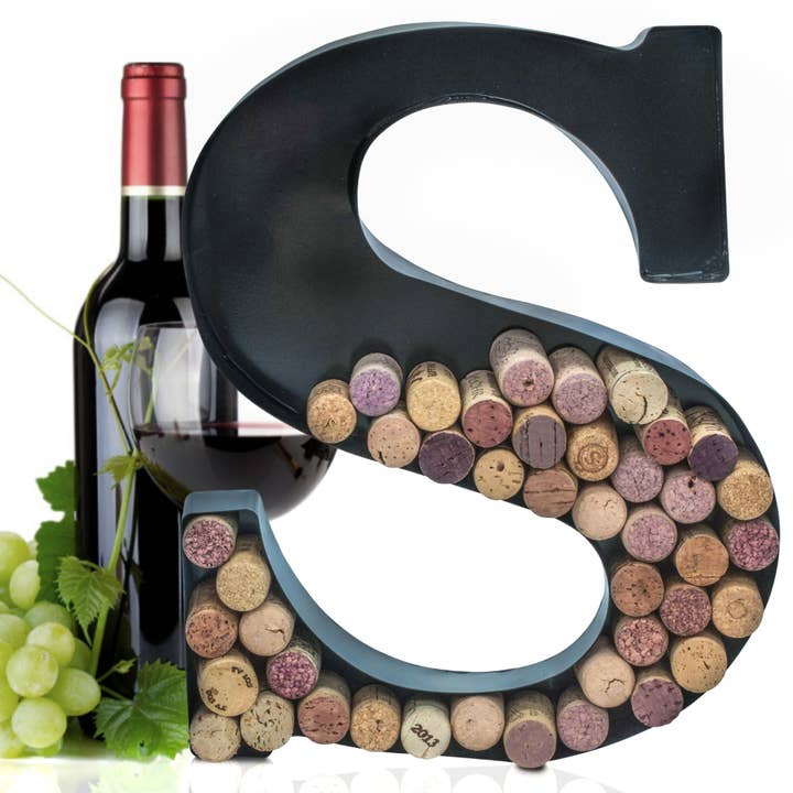 MADE EASY KIT - Wholesale Wine cork holder - Made Easy Kit Metal Letter Wine Cork Holder w/Wall Mount Kit32