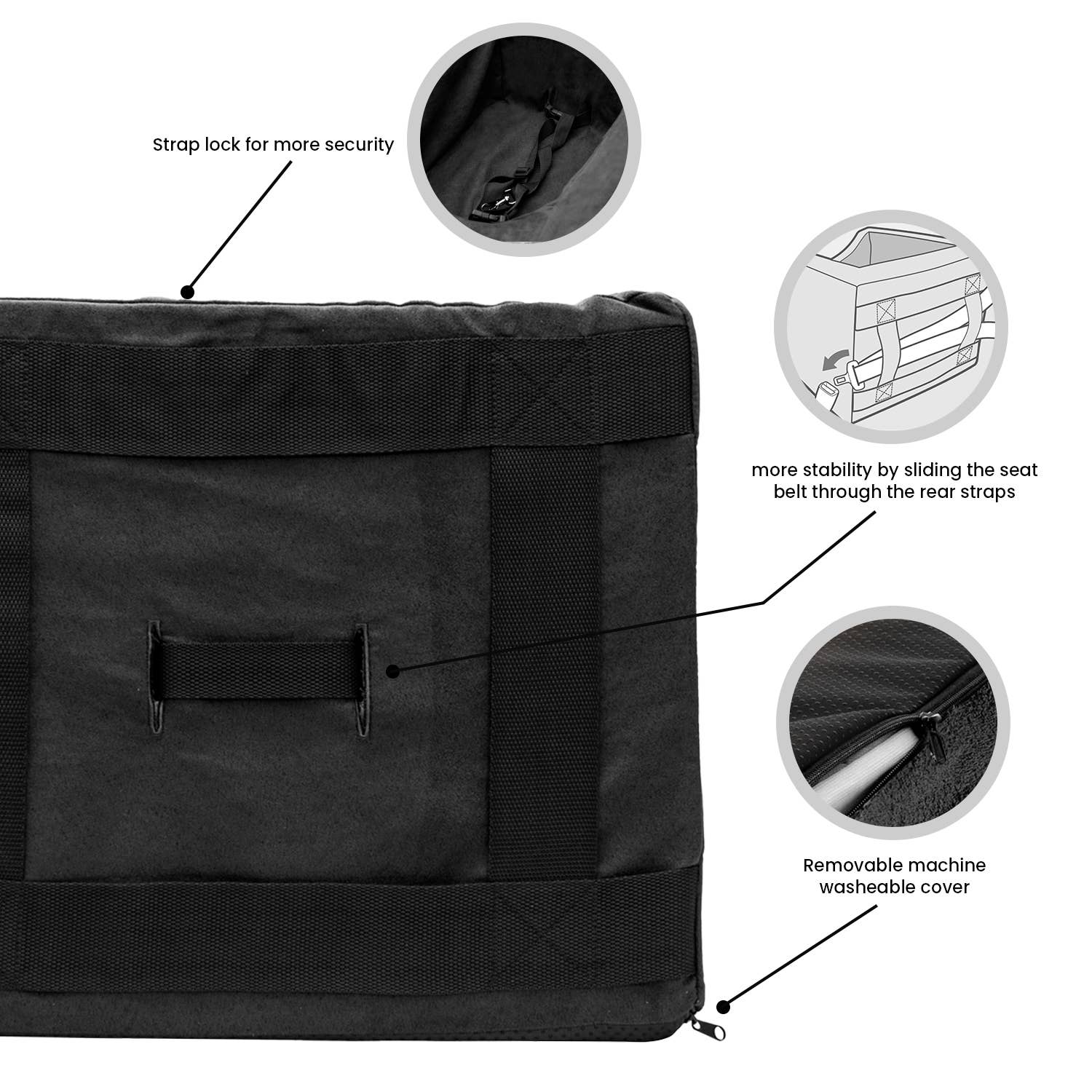 Precious Tails - Wholesale Pet Carrier - Cat/Dog - Precious Tails High Density Foam Pet Booster Seat72