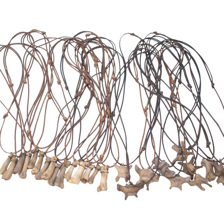 collar de hueso de lobo gris para venta al por mayor de Oreamnos Oddities