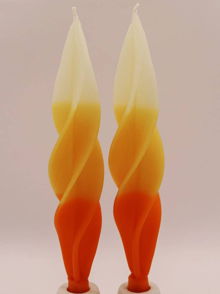 Candy Corn Silhouette Beeswax Candles for wholesale by Summerfield Candles