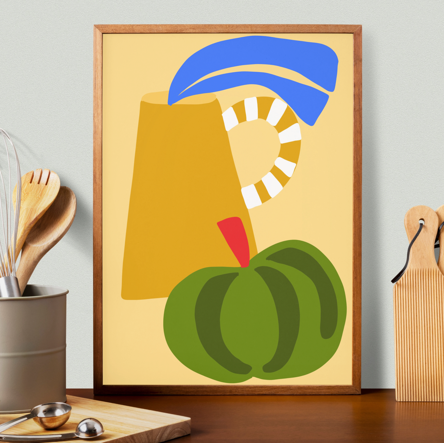 Teresa Rego – Impressão artística por atacado – Impressão de Arte Fina de Abóbora Verde e Ocre1