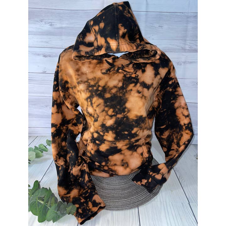Acid wash bleached hoodie for wholesale by Kerry Creates