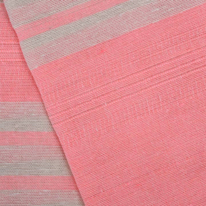 Organic Turkish Towels - Wholesale Beach Towel - Beach Towel, Bright Pink Striped Towel5