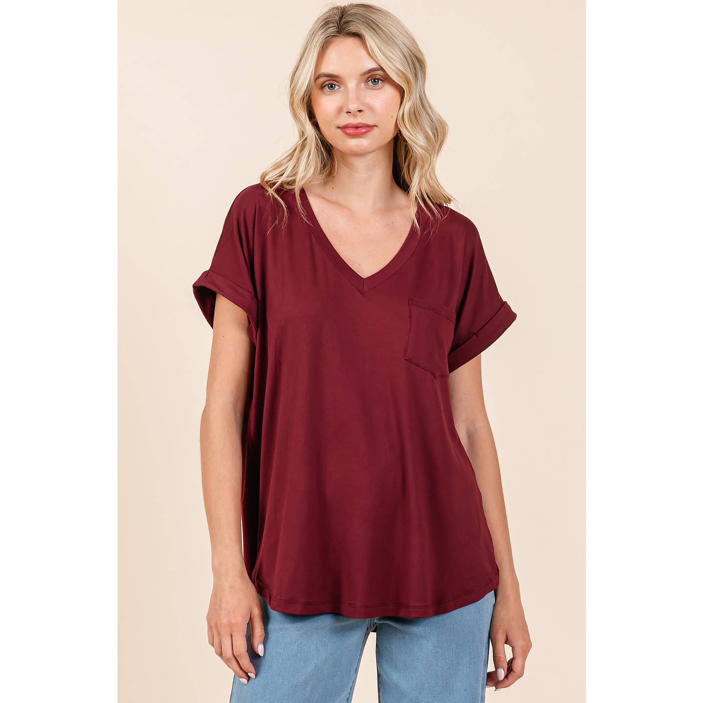 mittoshop – Engroshandel Strikket top - Dame – T9153 - DTY V-HALS MED 1 LOMMEDETALJE DOLMAN STRIKKET TOP28