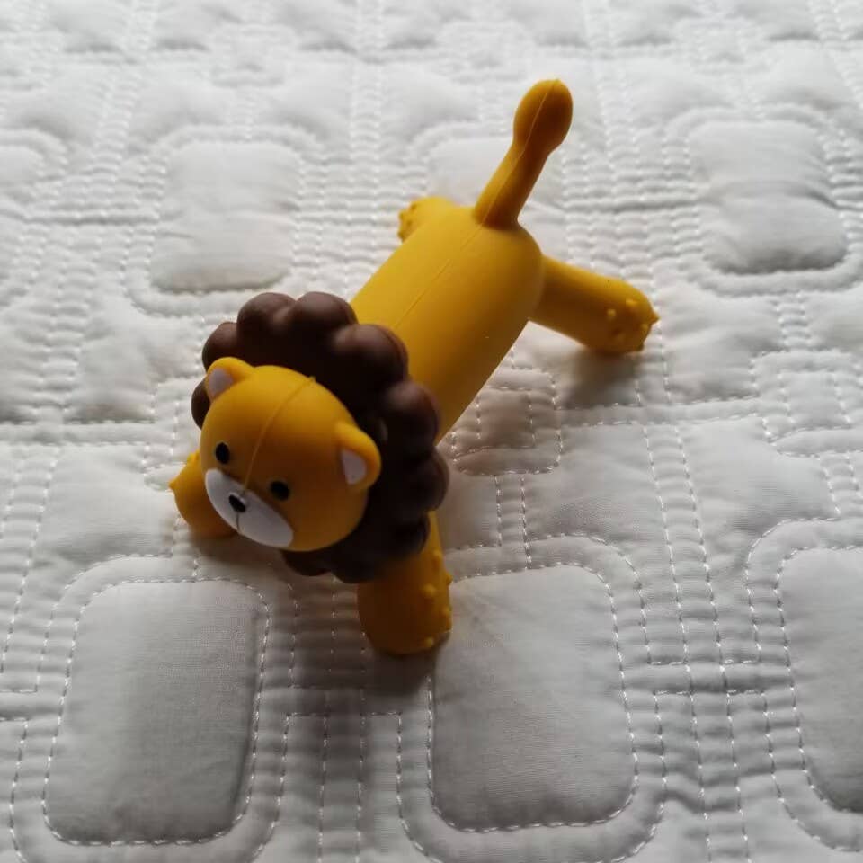 D & C TOYS - Wholesale Teether (Not Clip-On) - Baby - Silicone Lion Baby Molar Teether Toy0