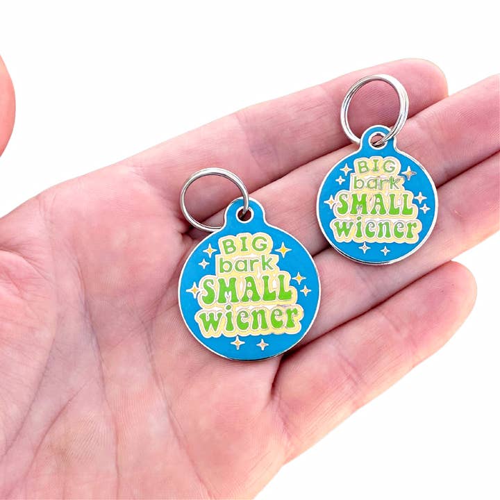 Bad Tags - Wholesale Halsbandlabel - Hond - Grappige Hondenpenning Scanbare QR-code - Grote Blaffer Kleine Wiener9