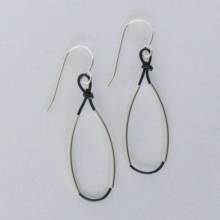 Minimal Wrap Earrings - Silver for wholesale by Rope and Leather