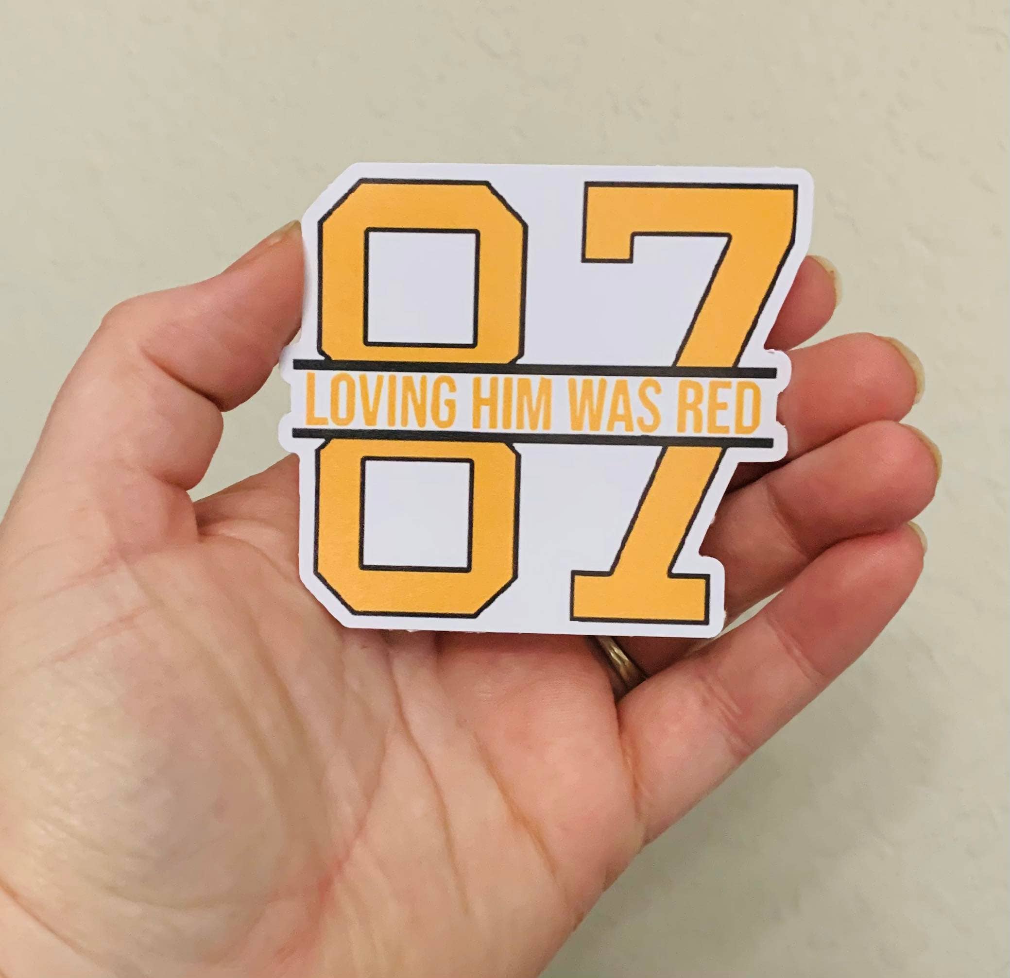 Oily Graphic Creations - Wholesale Sticker - Loving Him Gold- Taylor & Travis Stickers/Magnet0