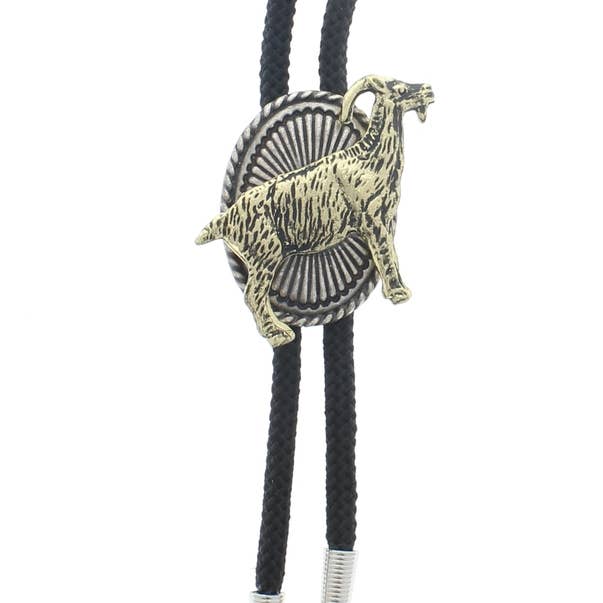 HHH Designs - Wholesale Pendant/Charm Necklace - Goat Bolo, 36" cord, made in USA, sold by each