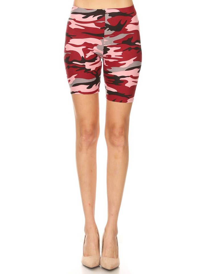 MOA COLLECTION - Wholesale Shorts - Women's - Women's Plus Size Print Band Waist Shorts29