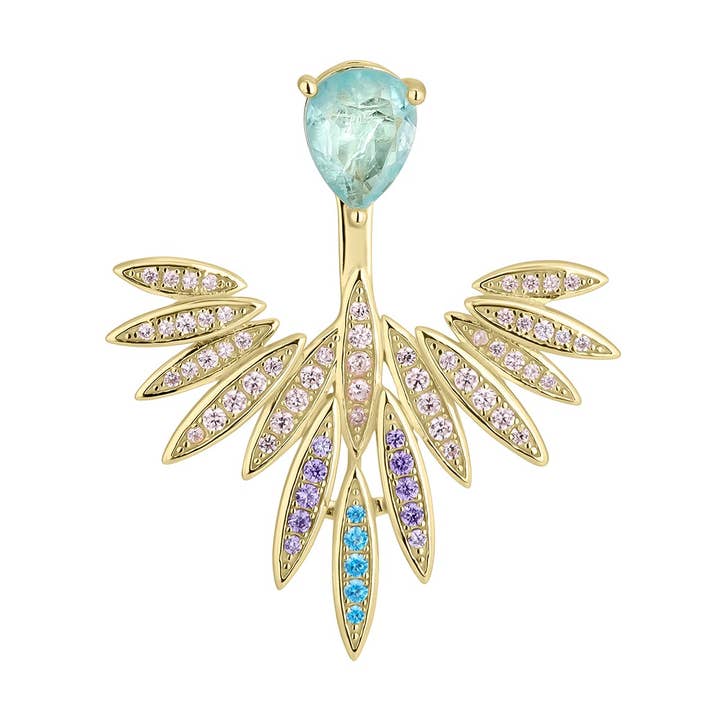 EXOTIC EARJACKET EARRING for wholesale by EarCandy Jewelry