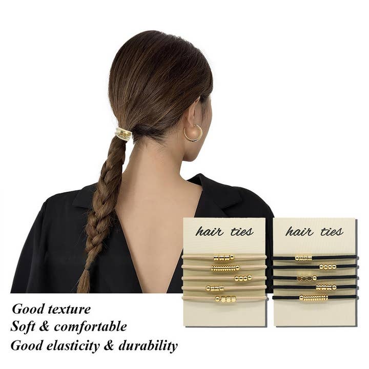 ACCITY - Wholesale Hair Tie - BRAIDED BOHEMIAN CARD HOLDER HAIR SCRUNCHIES_CWAHA27124
