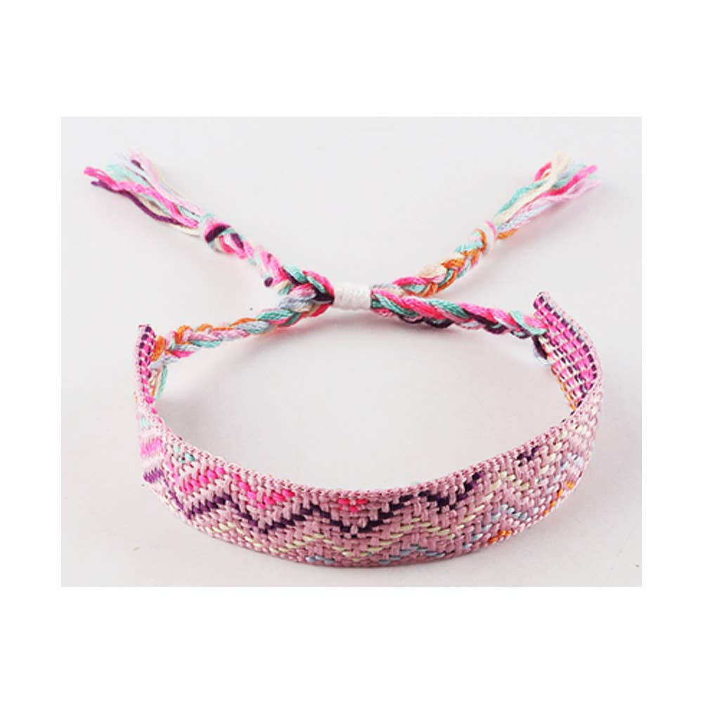 Sensibling Corp. - Vente Bracelet tissé/tressé - 12PCS - Bracelets d'amitié tressés réglables colorés avec nœud coulissant2