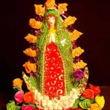 Mexican Sugar Skull - Wholesale Craft Supplies - Virgin of Guadalupe Mold - 6 molds