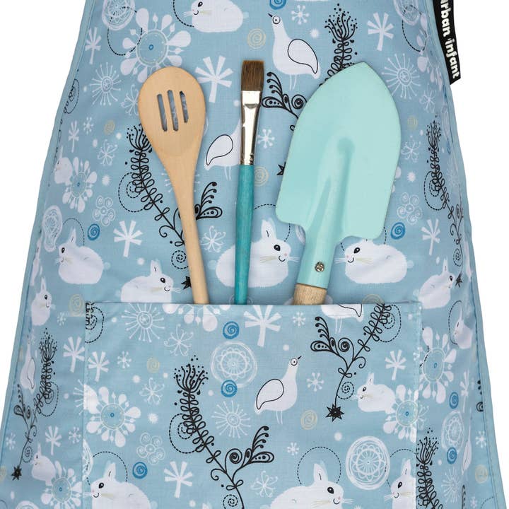 Urban Infant - Wholesale Apron - Kids - Little Helper Kids Apron, Washable Cotton/Poly - Bunnies1