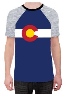 Colorado State Flag Short Sleeve T-Shirt for wholesale by BRIEF INSANITY