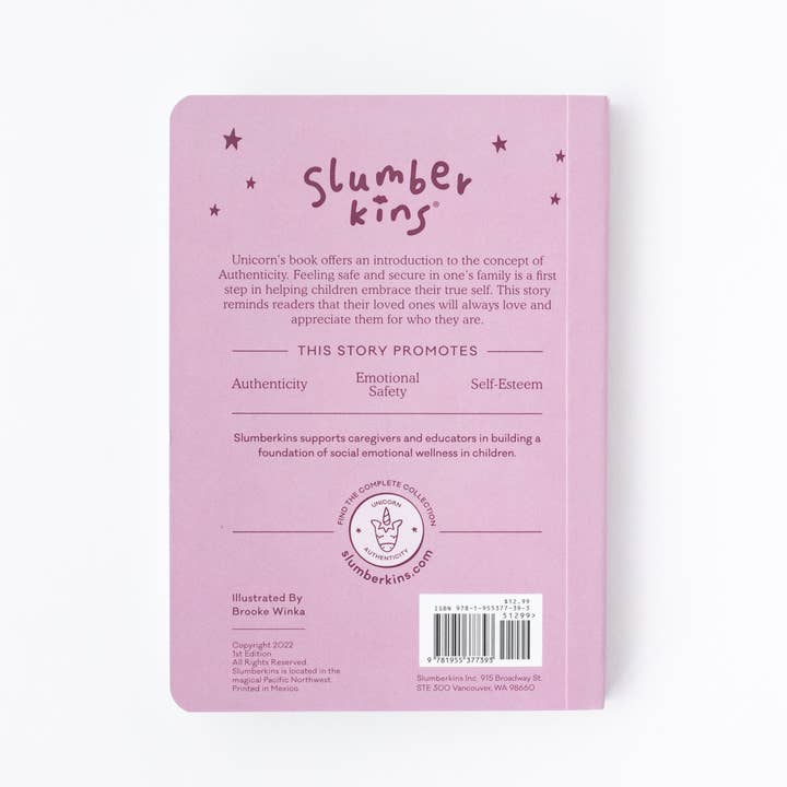 Slumberkins Inc. - Wholesale Stuffed/Plush Toy - Kids & Baby - Unicorn's Authenticity Plush Set - with 2 books!6