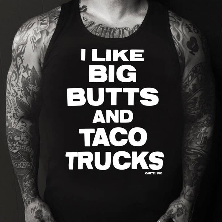5367-I Like Big Butts And Taco Trucks Men's Tank Top for wholesale by Cartel Ink
