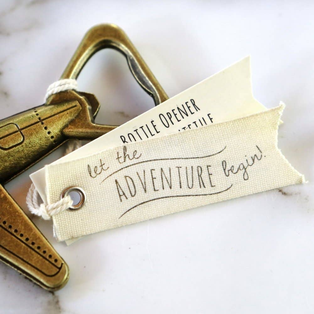 Kate Aspen – wholesale Bottle/wine opener – "Let the Adventure Begin" Airplane Bottle Opener3