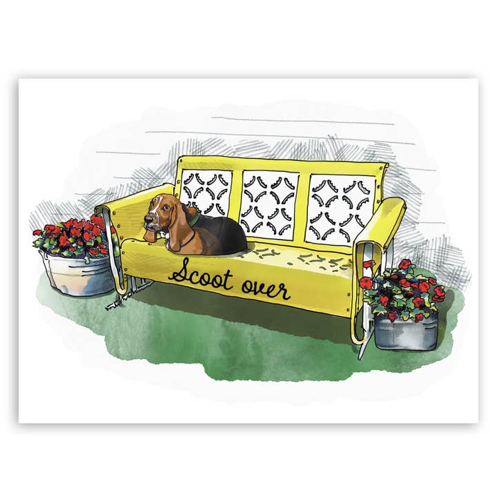 Scoot Over Art Print for wholesale by Sweetgum Studio