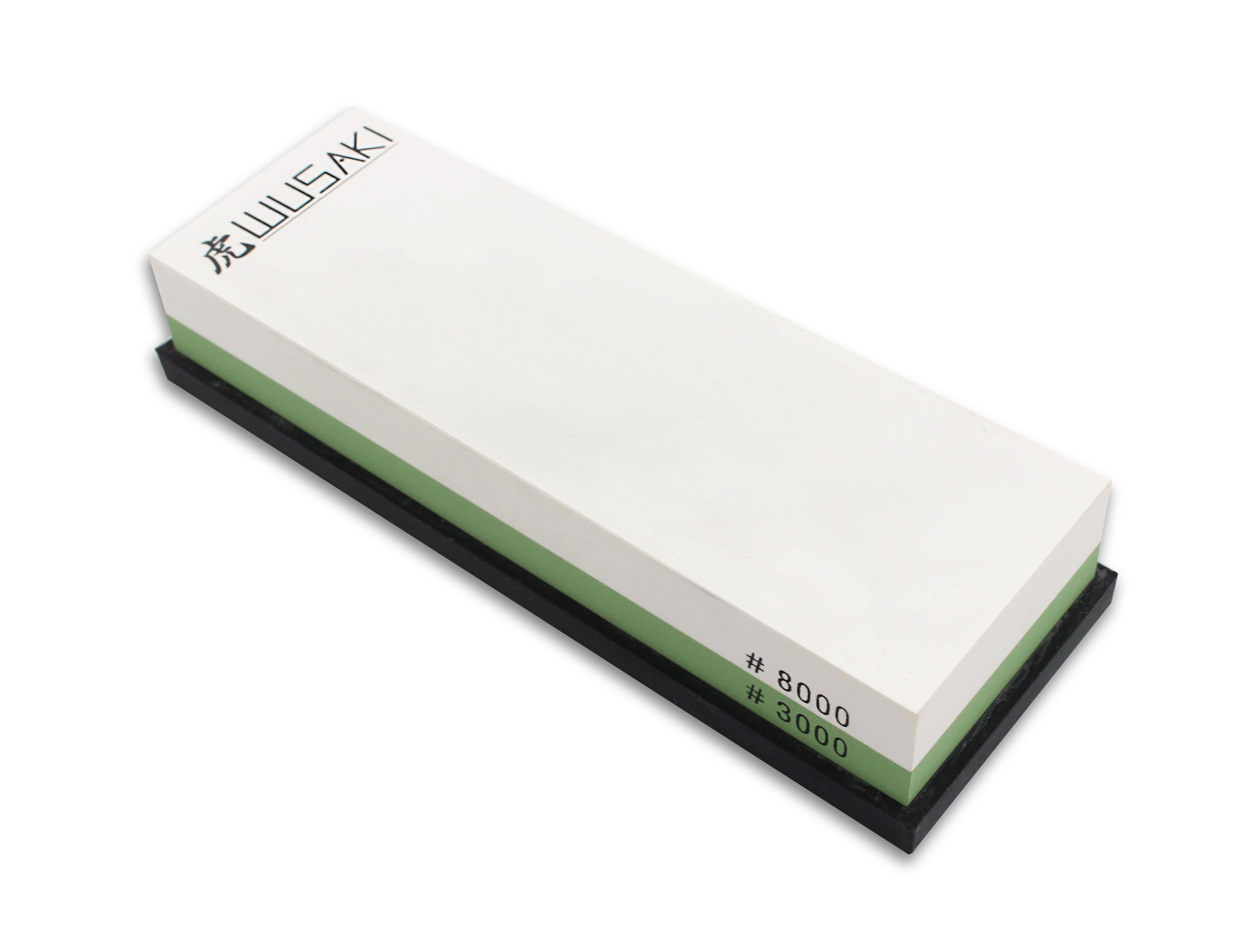 Les Découpeurs – Afiador de facas por atacado – Pedra de Afiar Grãos 3000/8000 + Base0