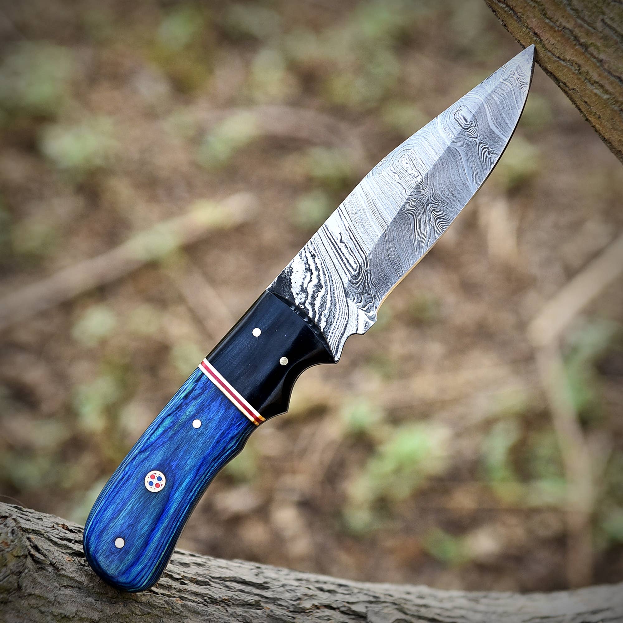 Deer Edge - Wholesale Pocket Knife/Holder - Damascus Steel Skinner knife for men - Outdoor Use6