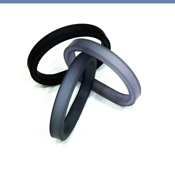 ALEX+SVET - Wholesale Bangle Bracelet - DRIM TRIO set of 3 hand-tinted rubber bracelets ESSENTIALS5