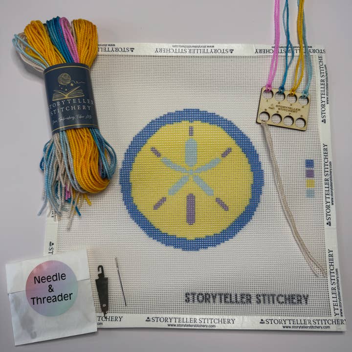 Sanddollar – Modernt Broderikit (Liten Design) för wholesale av Storyteller Stitchery