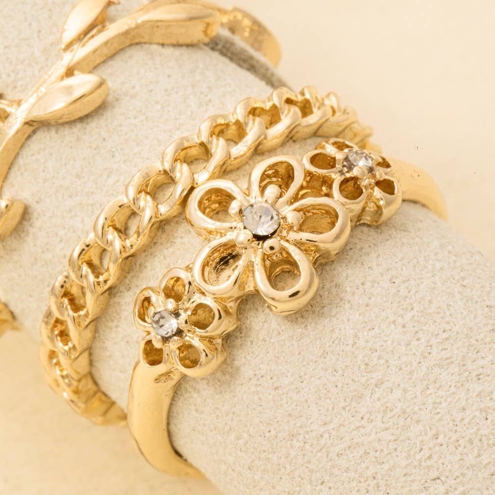 GD Stackable Assorted Dainty Metallic Band Rings for wholesale on Faire1