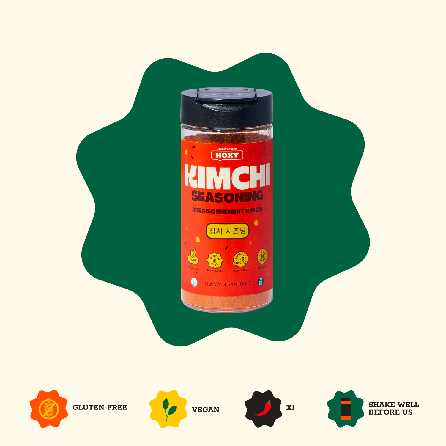 HOXY™ Korean Seasoning Powders – wholesale Torkad kryddblandning – HOXY™ Kimchi Kryddpulver (Koreansk)3