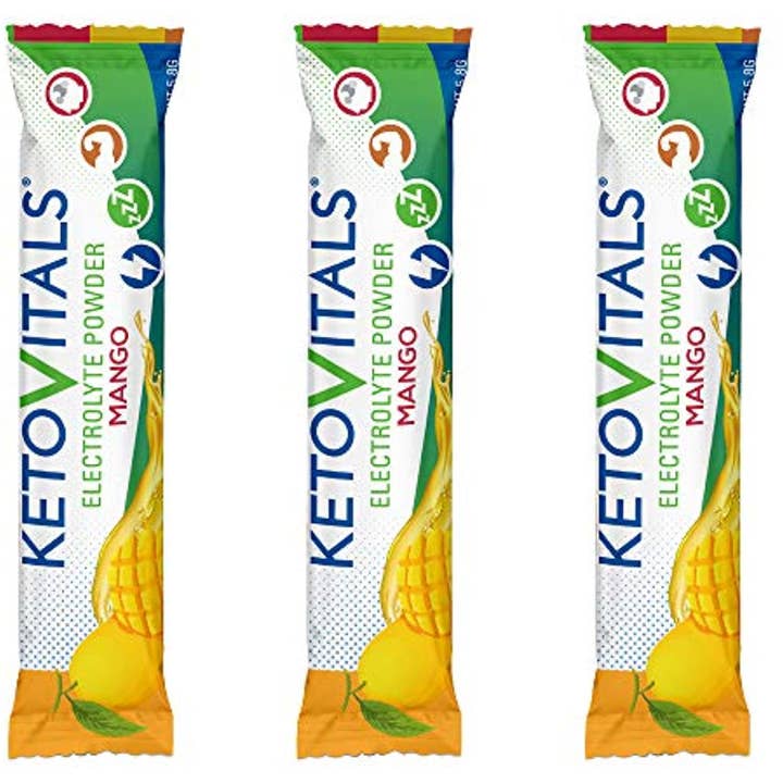 Keto Vitals – wholesale Hälsodryck i pulverform – KetoVitals Original elektrolytpulver i portionspåsar – Mango, 15 st4
