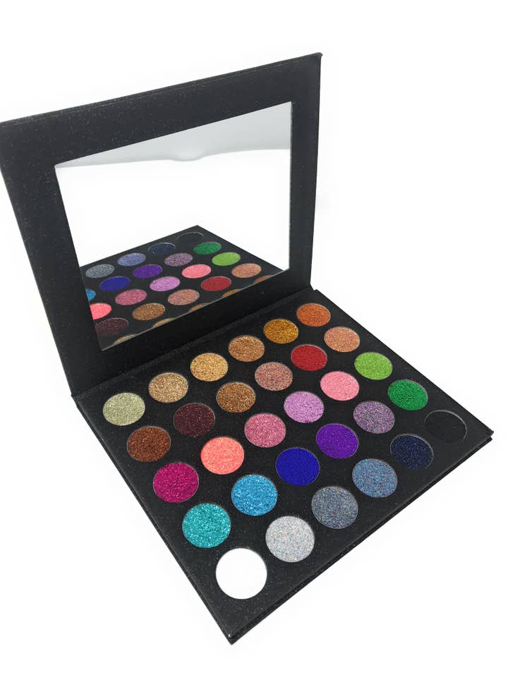 The Twinkle Palette by Miinachi Cosmetics Pigmented Pressed Glitter Palette No Glue Needed No Mess for wholesale by Miinachi Cosmetics