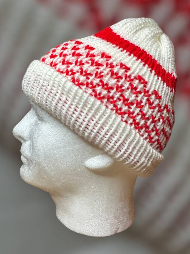 Fair Isle Adult Stocking Cap for wholesale by Curio Cab