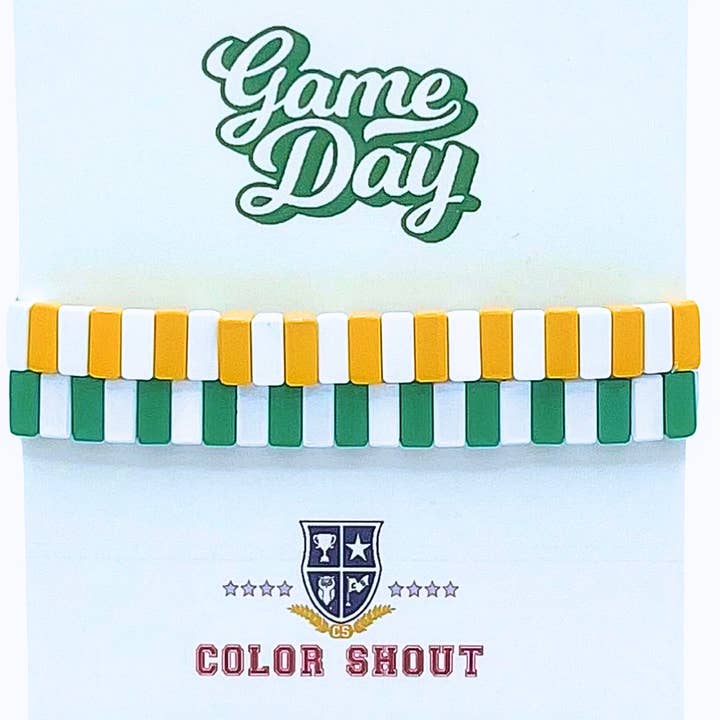 B203- Game Day: Team Colors Enamel Tile Double Stack for wholesale by Color Shout