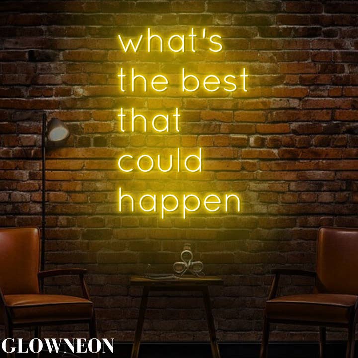 Qual é o melhor que poderia acontecer Sinal, Sinal de citação edificante por atacado de Glow Neon