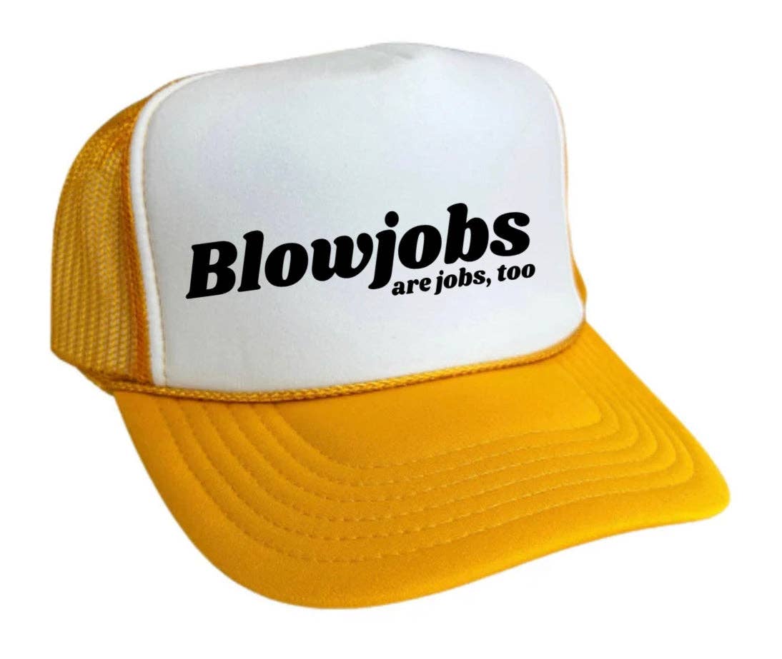 Inappropriate Trucker Hats - Wholesale Trucker Hat - Women's - Blowjobs Are Jobs, Too Trucker Hat9