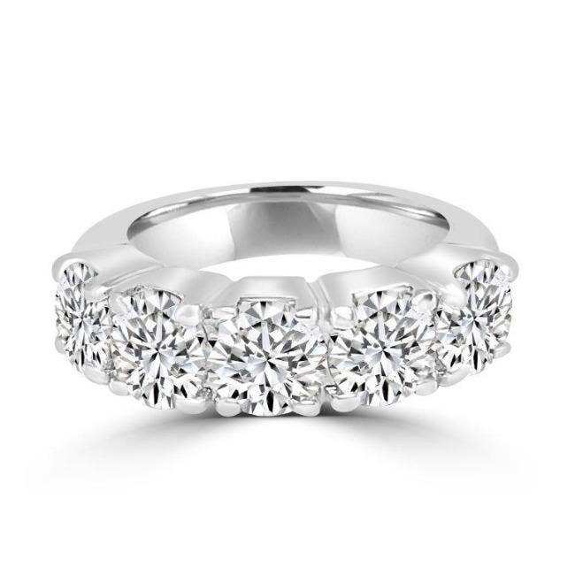 Cubic Zirconia Top Eternity Band Ring. 501R20301 for wholesale by Diamond Veneer Travel Jewelry