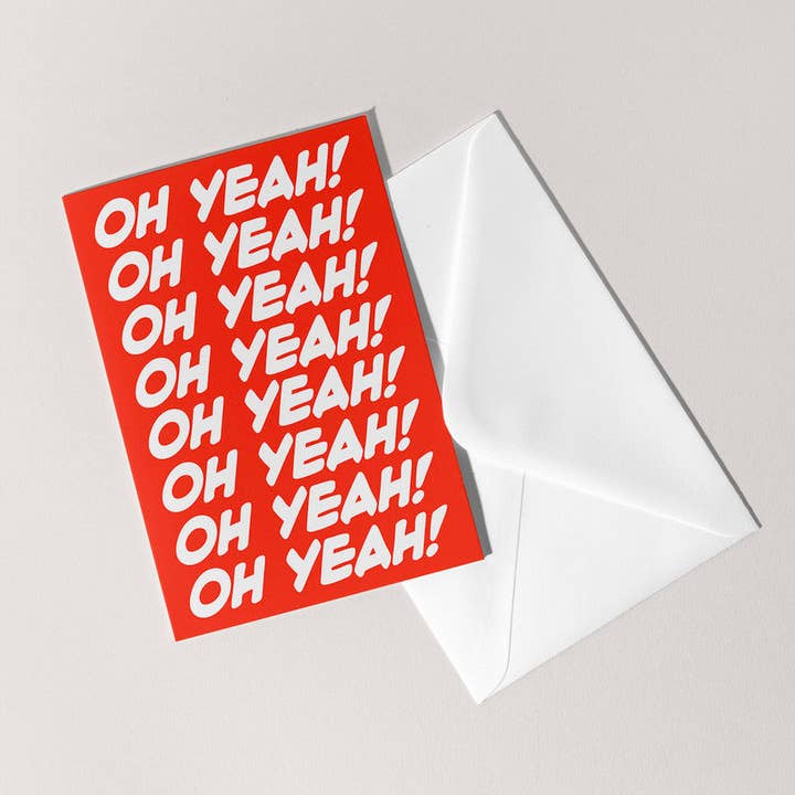 Oh Yeah Card | Congratulations Well Done for wholesale by Feel Good Supplies